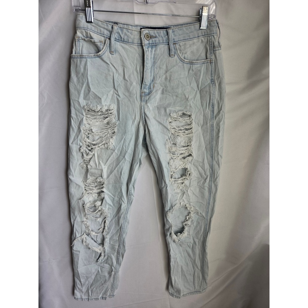 Hollister Ultra High-Rise Mom Jean Womens  Light Wash Mom Ultra High Tapered
